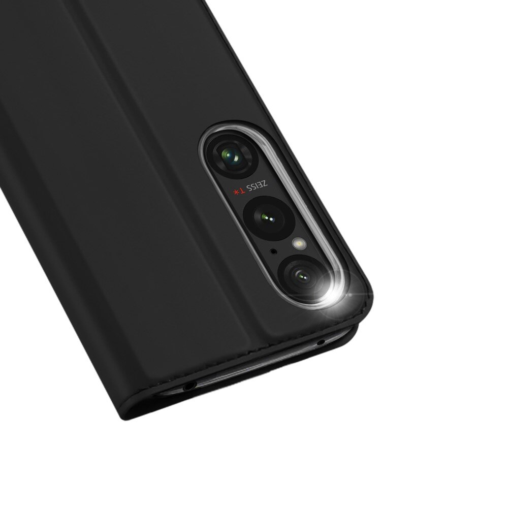 Étui portefeuille Skin Pro Series Sony Xperia 1 VI, Noir