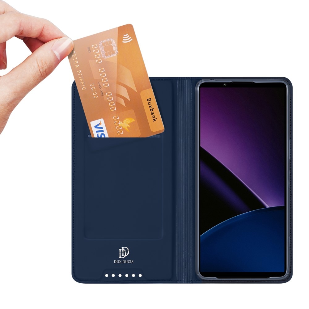 Étui portefeuille Skin Pro Series Sony Xperia 1 VII, Navy