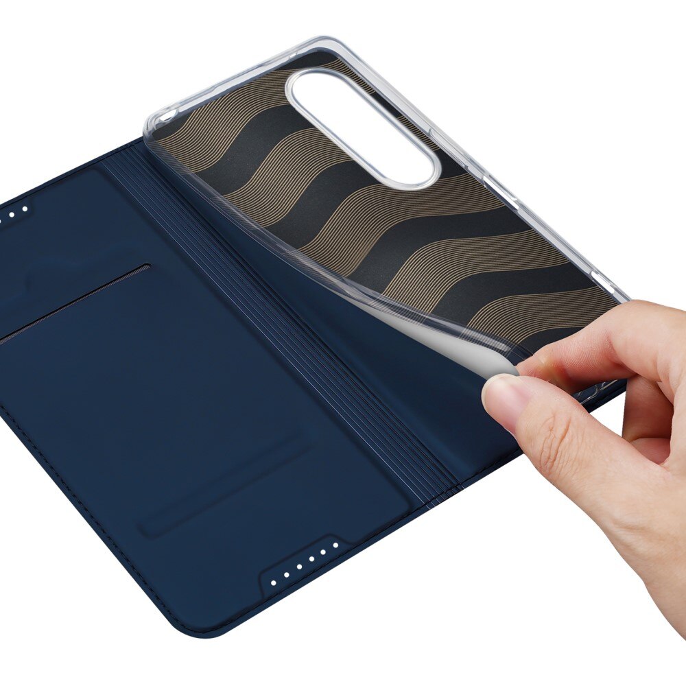 Étui portefeuille Skin Pro Series Sony Xperia 1 VI, Bleu