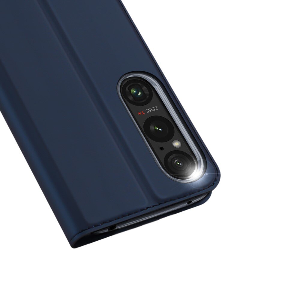 Étui portefeuille Skin Pro Series Sony Xperia 1 VI, Bleu