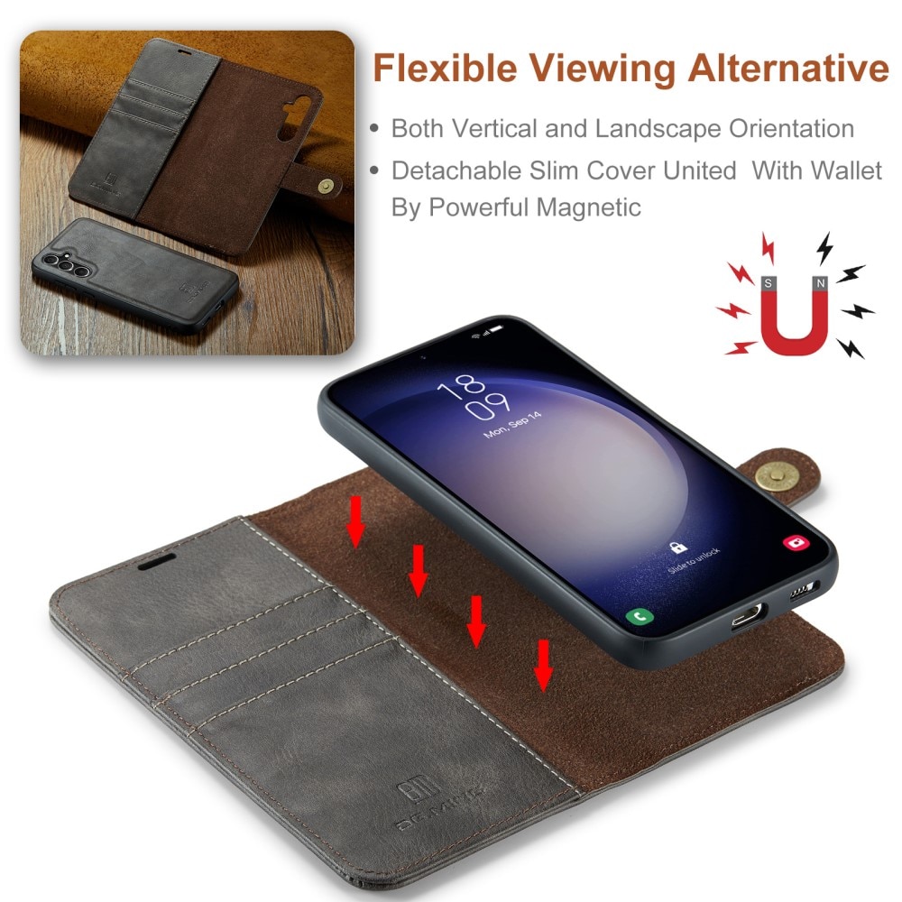 Étui portefeuille Magnet Wallet Samsung Galaxy A55, Brown