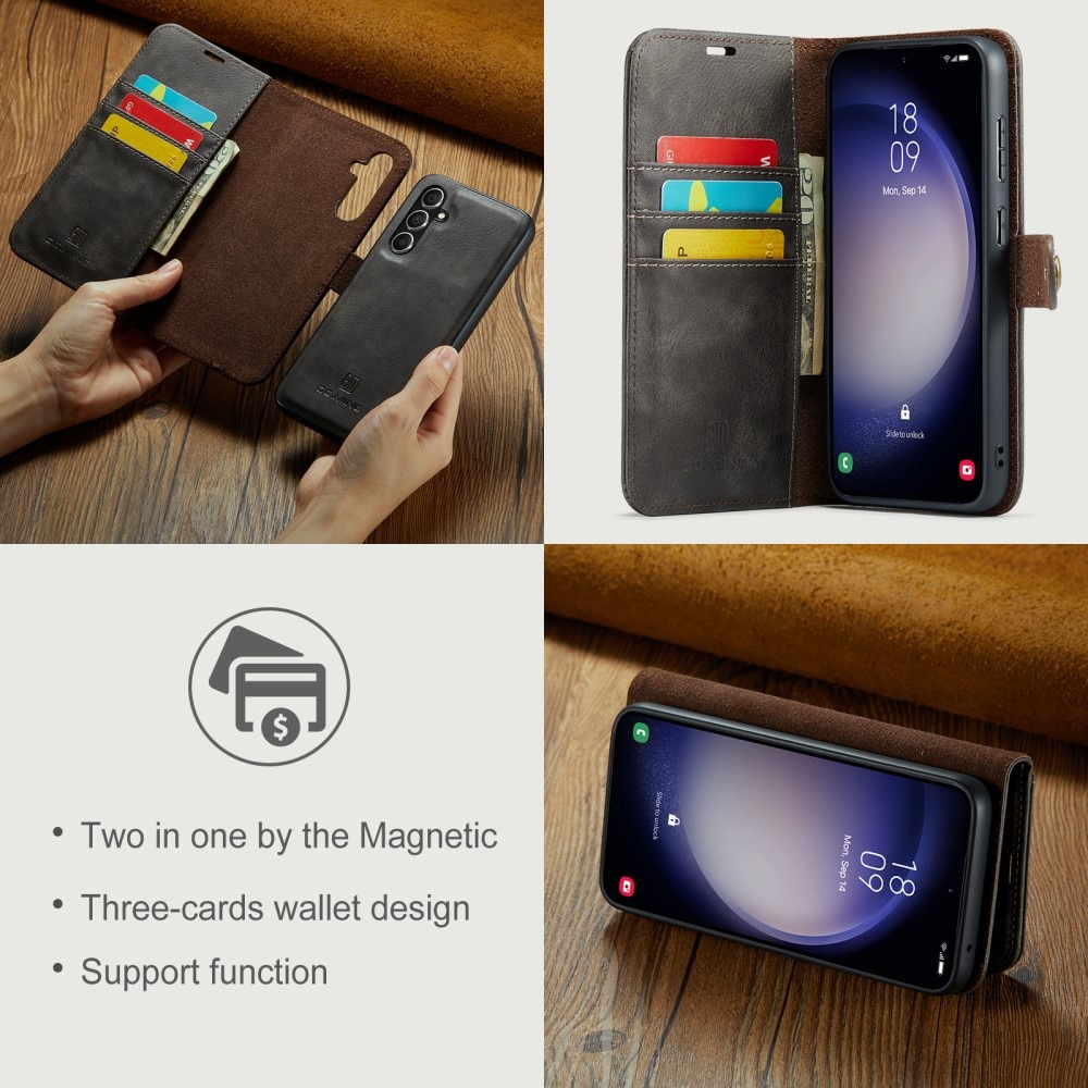 Étui portefeuille Magnet Wallet Samsung Galaxy A55, Brown