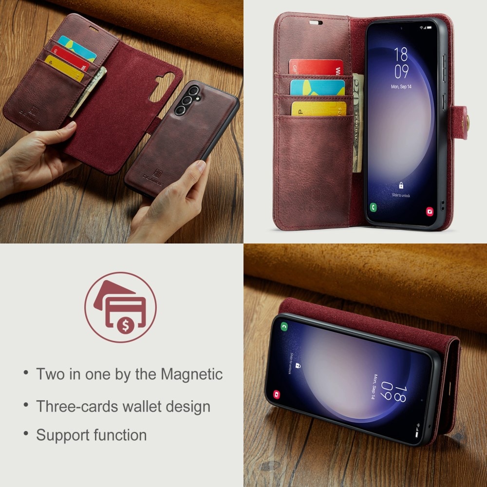 Étui portefeuille Magnet Wallet Samsung Galaxy A35, Red