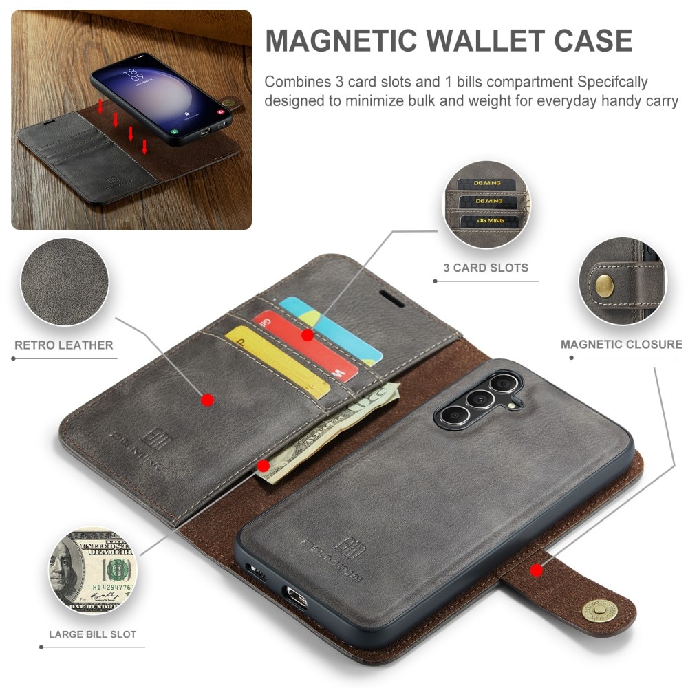 Étui portefeuille Magnet Wallet Samsung Galaxy A15, Brown