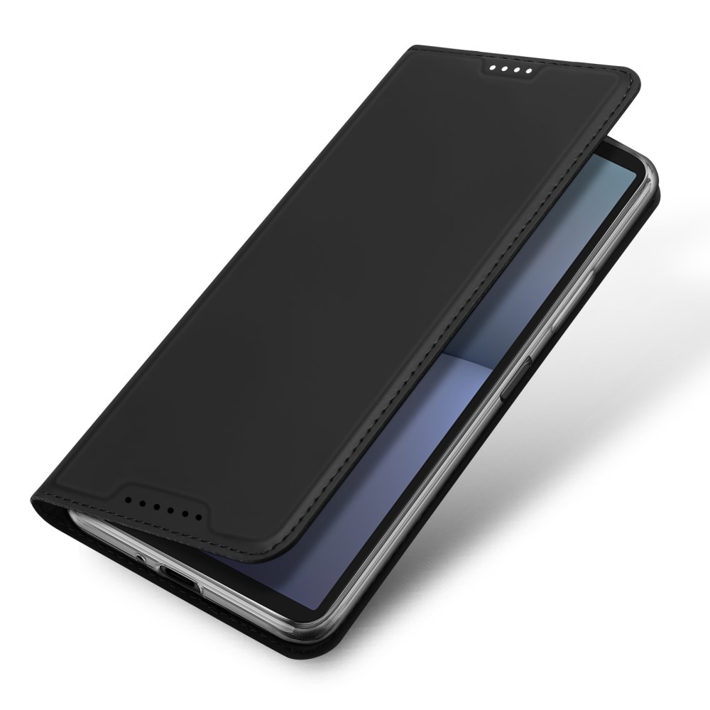 Étui portefeuille Skin Pro Series Sony Xperia 10 VI, Noir