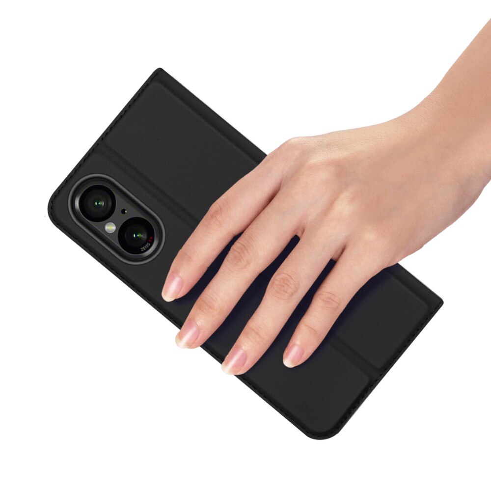 Étui portefeuille Skin Pro Series Sony Xperia 10 VI, Noir