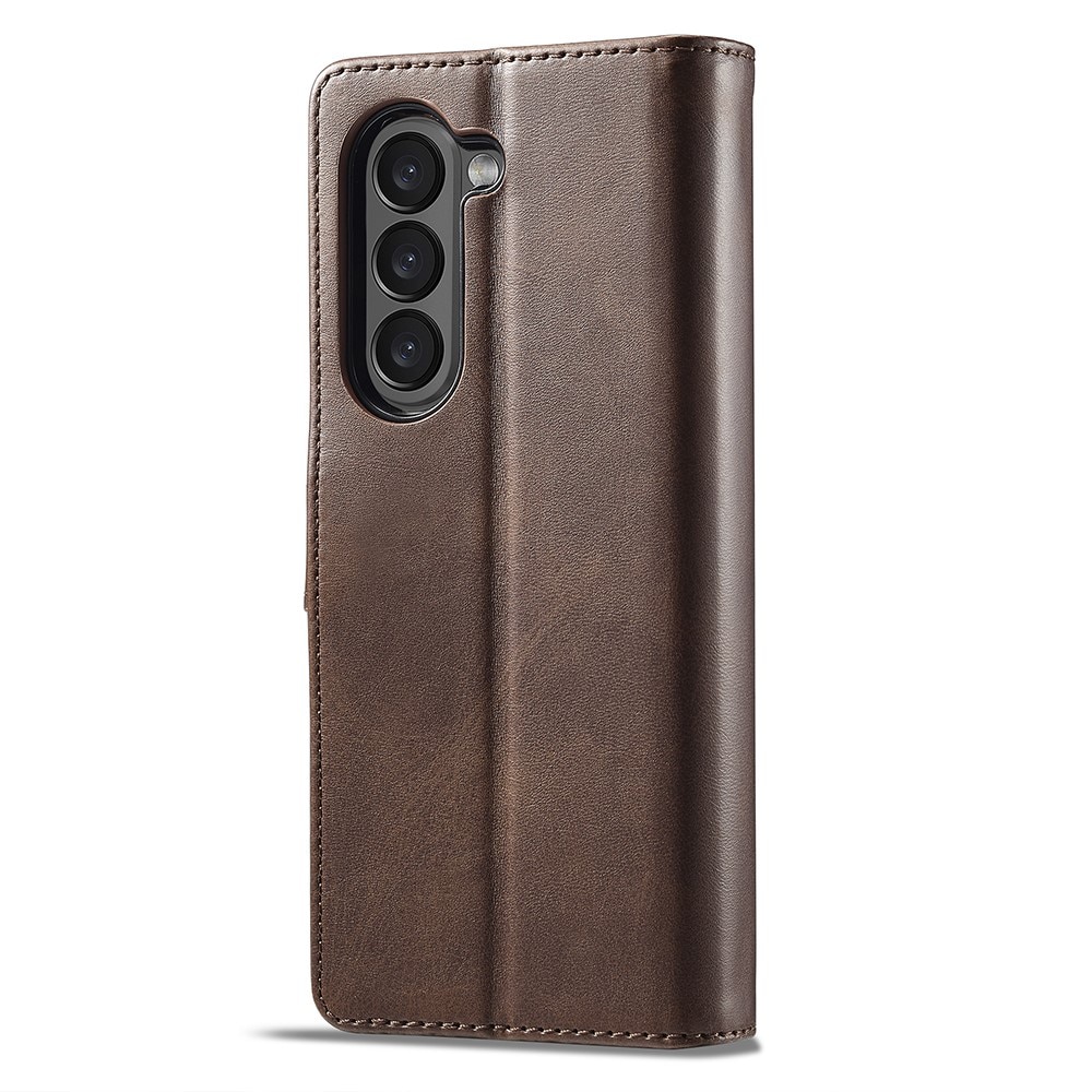 Étui portefeuille Samsung Galaxy Z Fold 6, marron