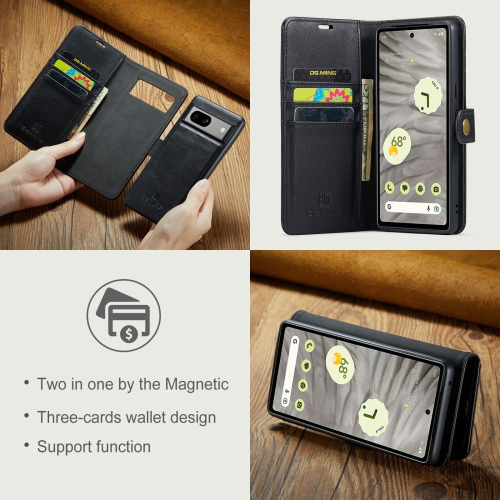 Étui portefeuille Magnet Wallet Google Pixel 8a, Black