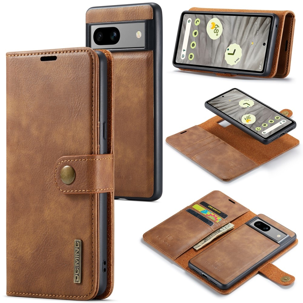 Étui portefeuille Magnet Wallet Google Pixel 8a, Cognac