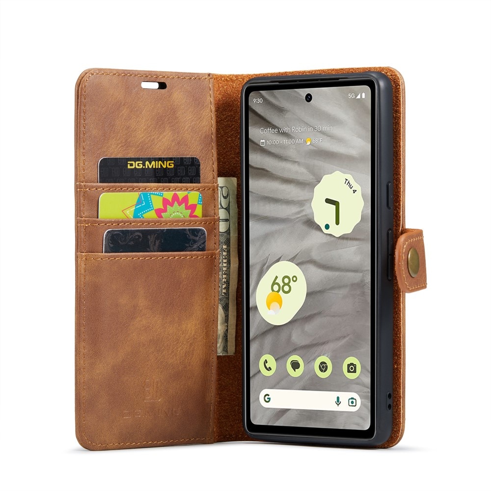 Étui portefeuille Magnet Wallet Google Pixel 8a, Cognac