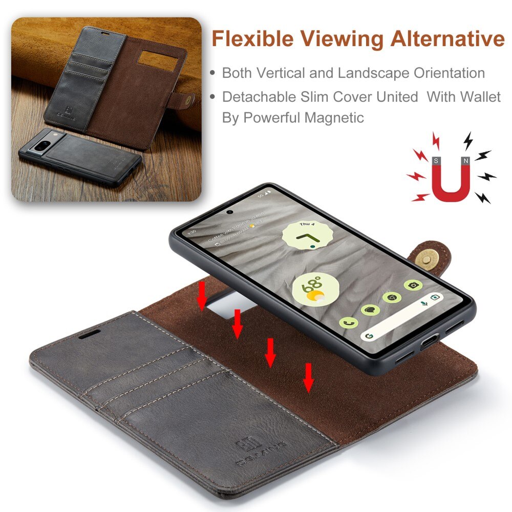 Étui portefeuille Magnet Wallet Google Pixel 8a, Brown