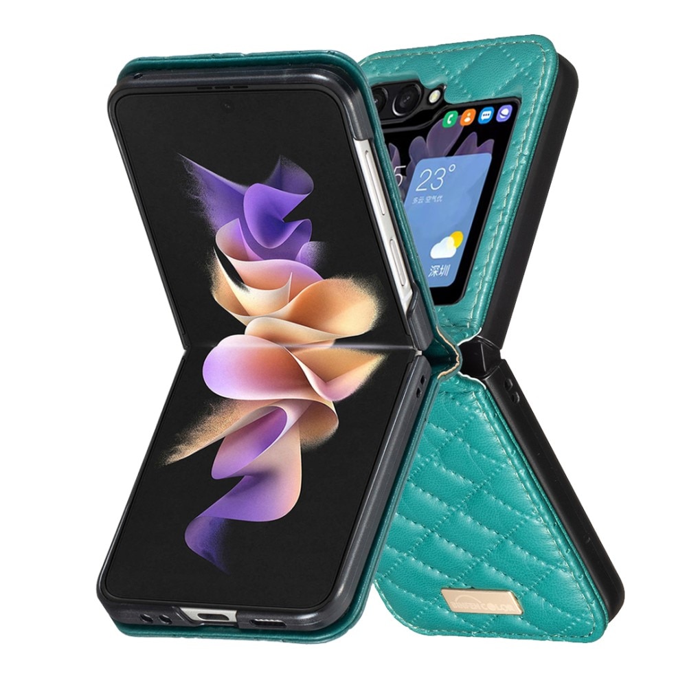 Étui matelassée Samsung Galaxy Z Flip 6, vert