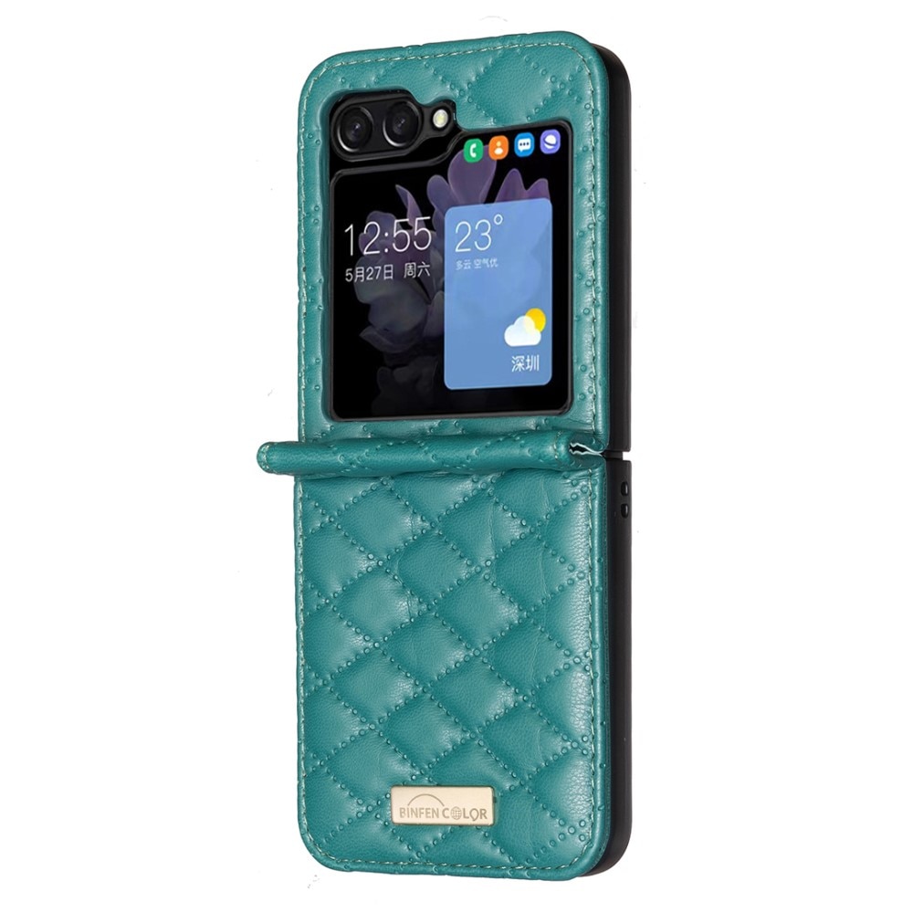 Étui matelassée Samsung Galaxy Z Flip 6, vert