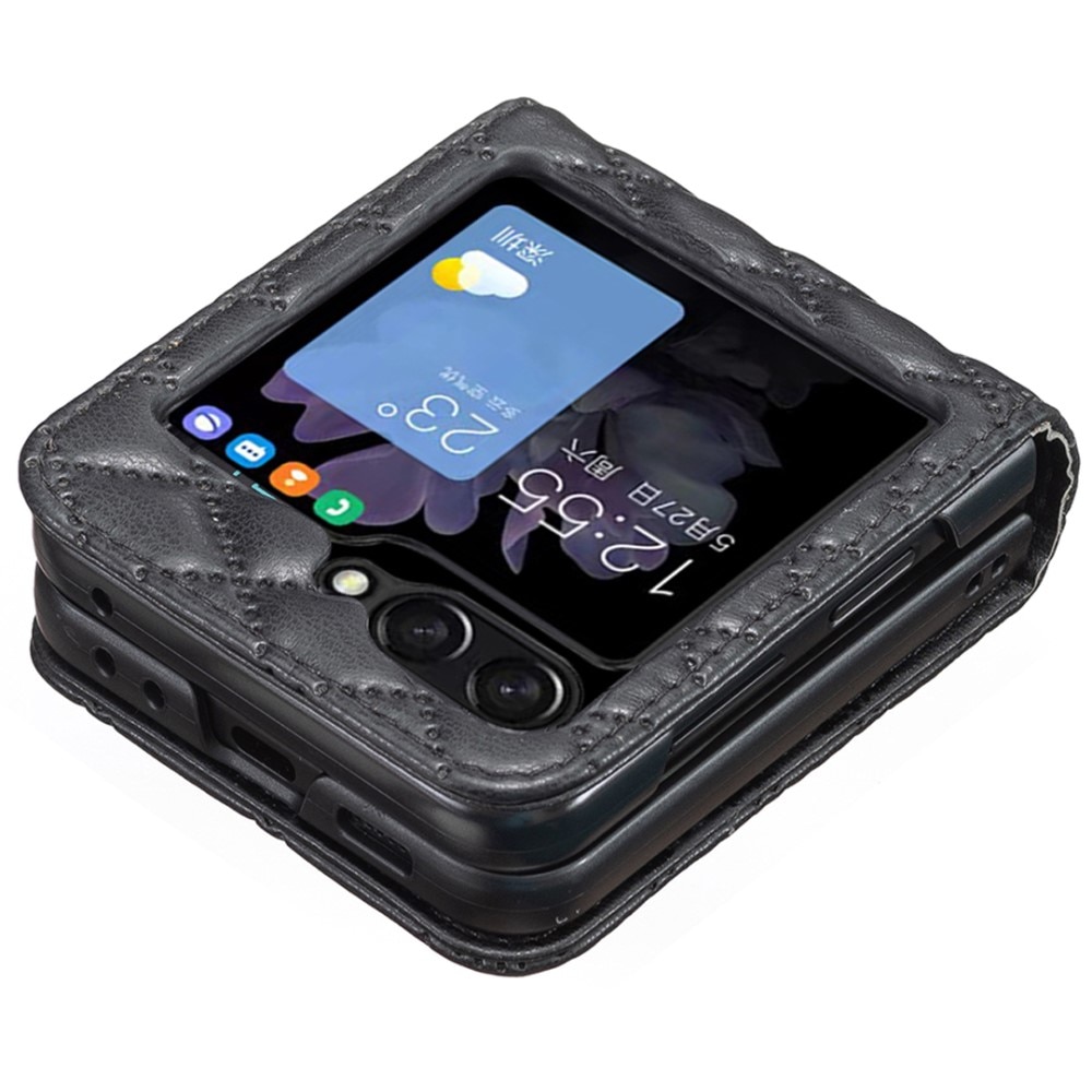 Étui matelassée Samsung Galaxy Z Flip 6, noir
