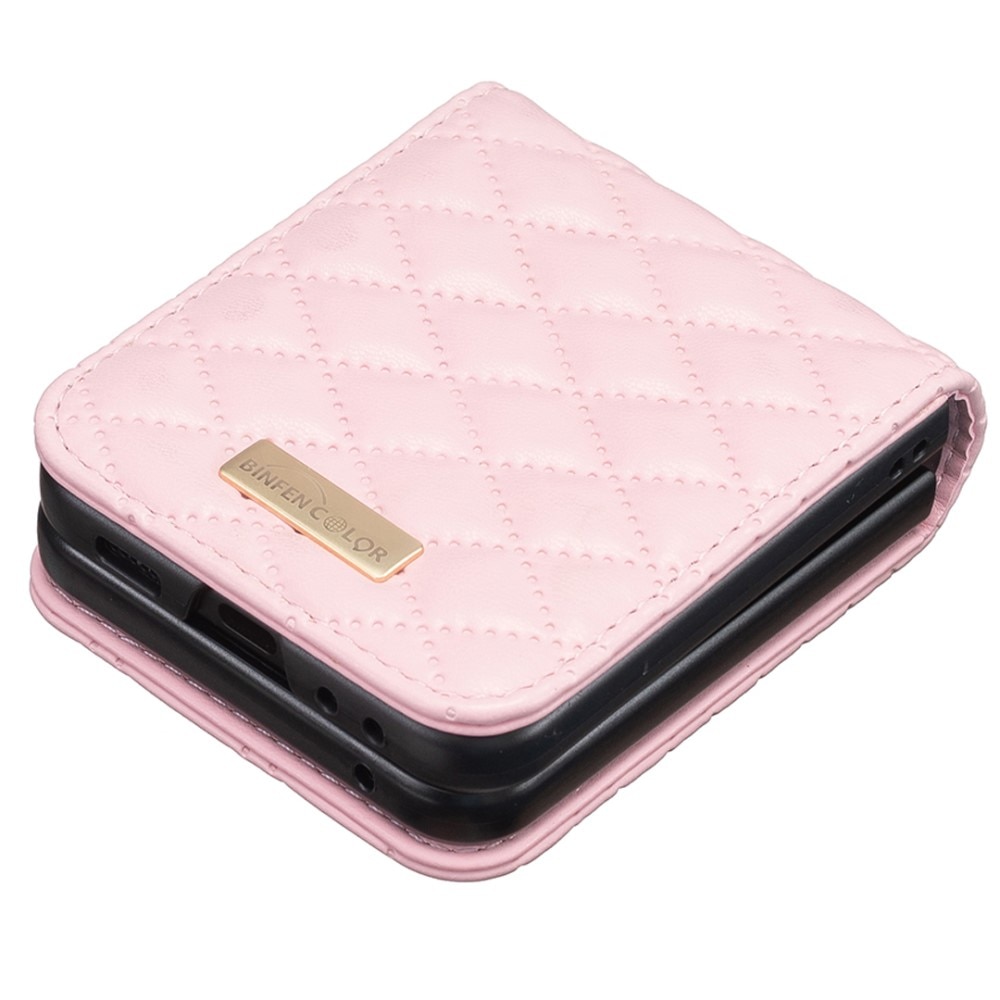 Étui matelassée Samsung Galaxy Z Flip 6, rose