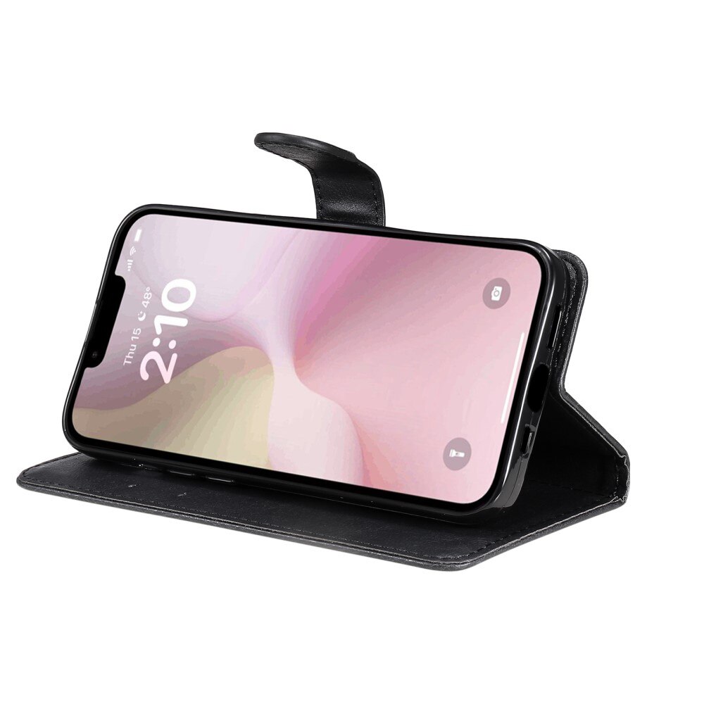 Étui portefeuille iPhone 16e, noir