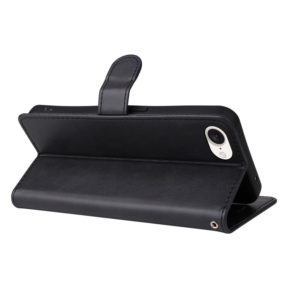 Étui portefeuille iPhone 16e, noir