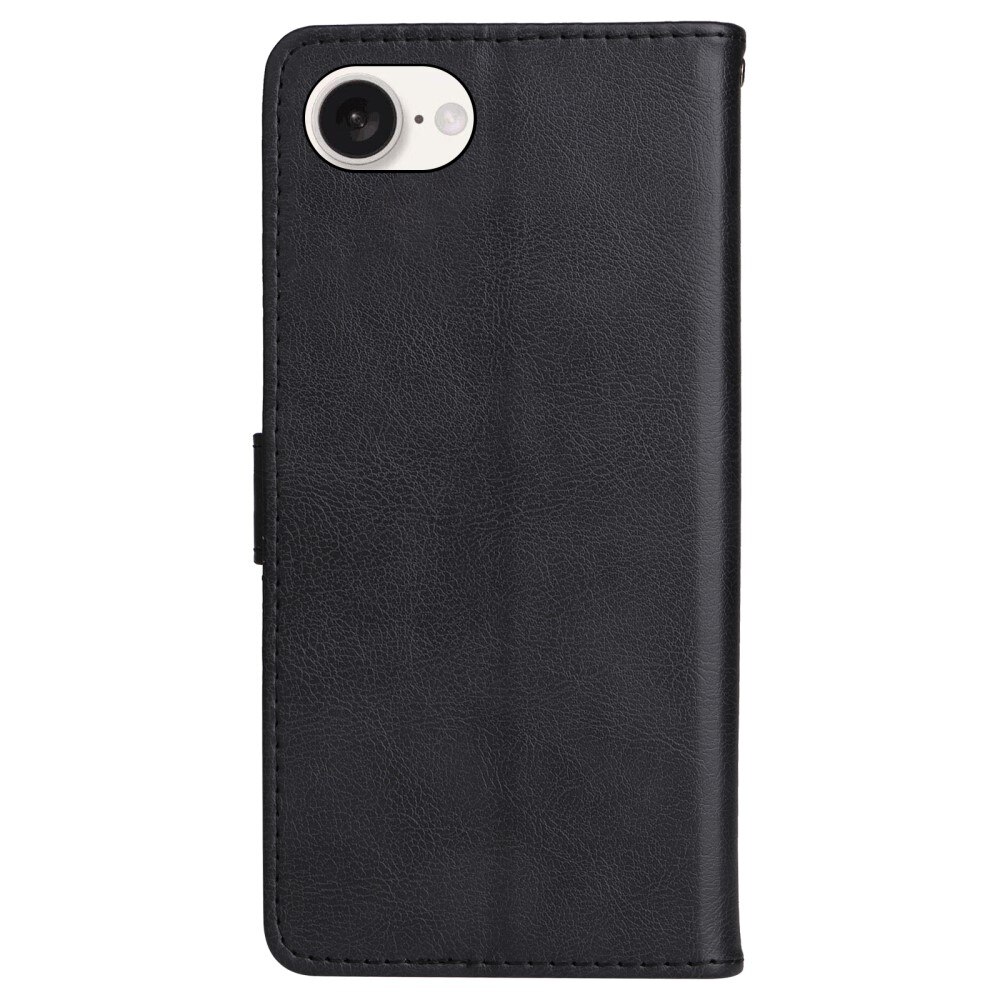 Étui portefeuille iPhone 16e, noir