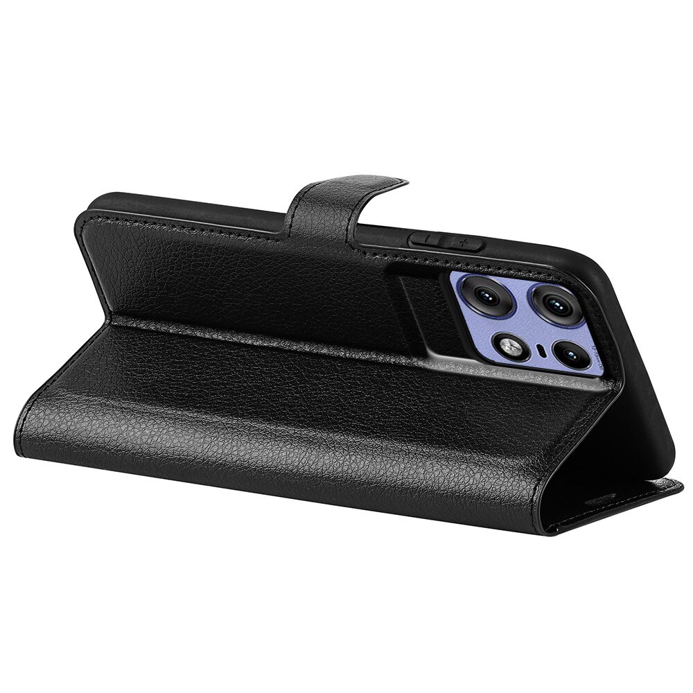 Coque portefeuille Motorola Edge 50 Pro, Noir