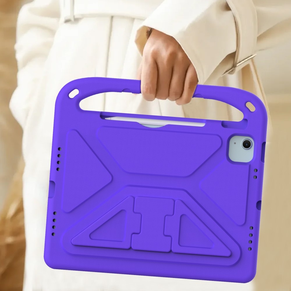 Coque EVA avec poignée pour enfants pour Apple iPad Air 11 7th Gen (2025), violet