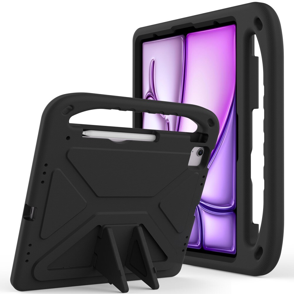 Coque EVA avec poignée pour enfants pour Apple iPad Air 13 2nd Gen (2025), noir