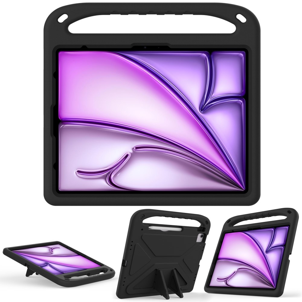 Coque EVA avec poignée pour enfants pour Apple iPad Air 13 2nd Gen (2025), noir