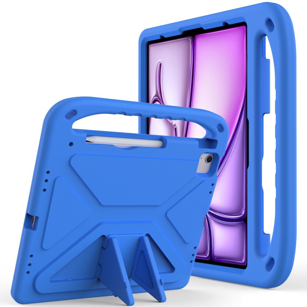 Coque EVA avec poignée pour enfants pour Apple iPad Air 13 2nd Gen (2025), bleu