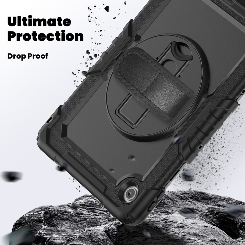 Full Protection Coque hybride antichoc avec bandoulière  Lenovo Tab, noir