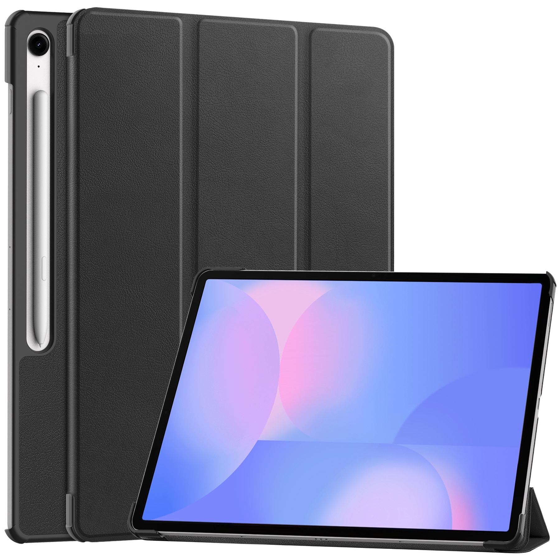 Étui Tri-Fold Samsung Galaxy Tab S10 FE Plus, Noir