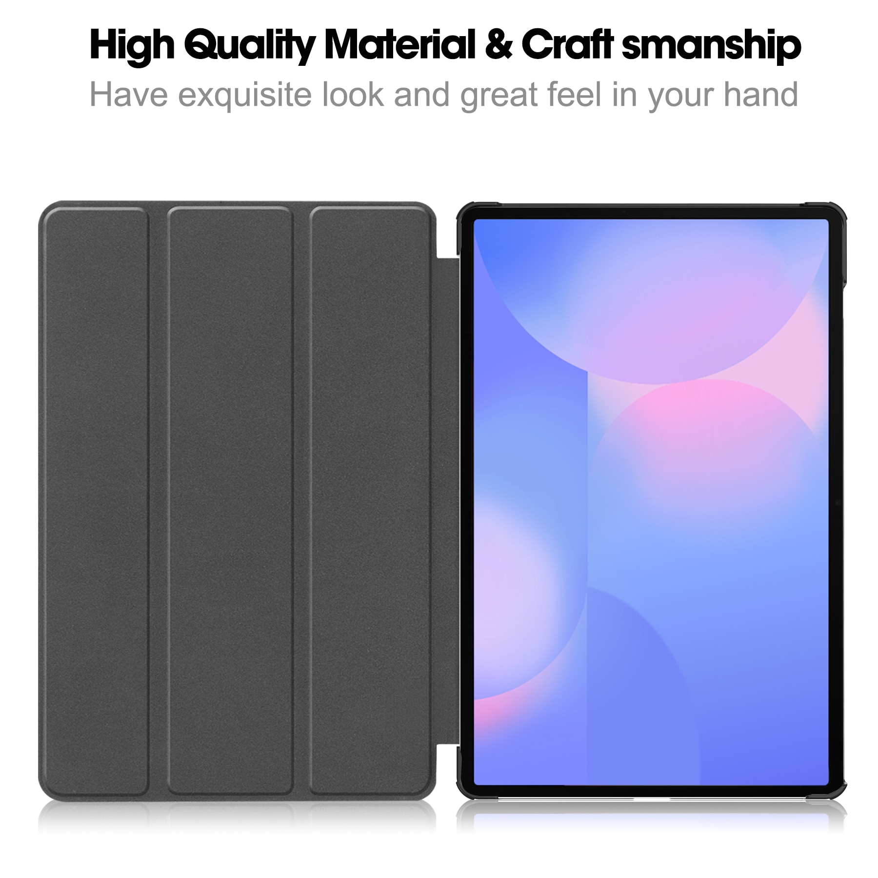 Étui Tri-Fold Samsung Galaxy Tab S10 FE Plus, Noir