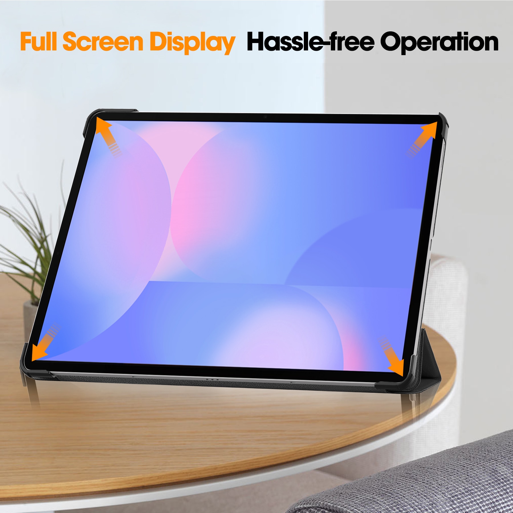 Étui Tri-Fold Samsung Galaxy Tab S10 FE Plus, Noir