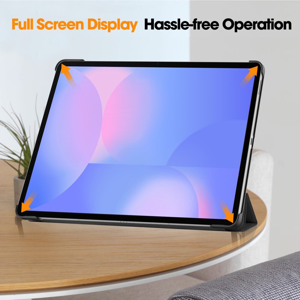 Étui Tri-Fold avec porte-stylo Samsung Galaxy Tab S10 FE Plus, noir