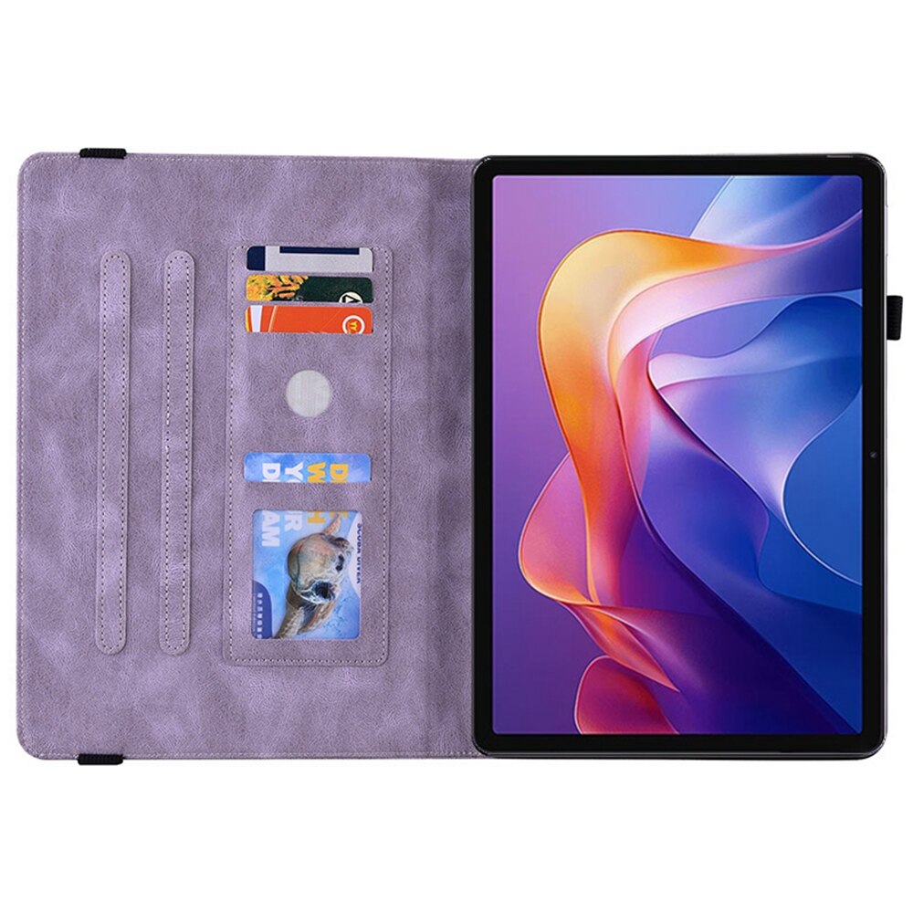 Étui en cuir avec papillons Xiaomi Redmi Pad 2 Violet