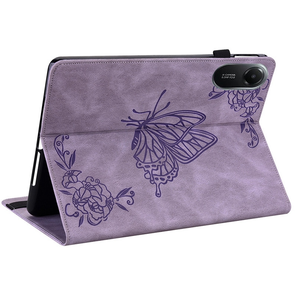 Étui en cuir avec papillons Xiaomi Redmi Pad 2 Violet