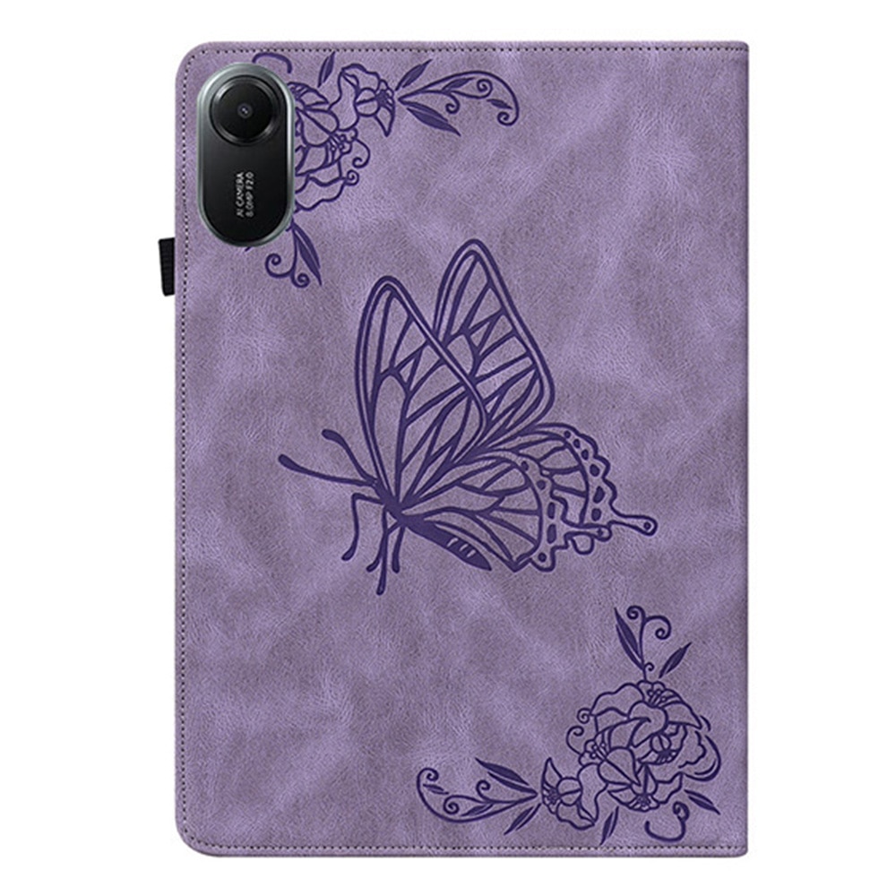 Étui en cuir avec papillons Xiaomi Redmi Pad 2 Violet
