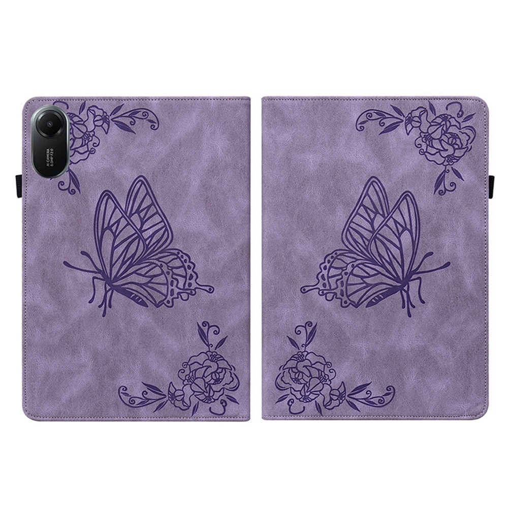 Étui en cuir avec papillons Xiaomi Redmi Pad 2 Violet
