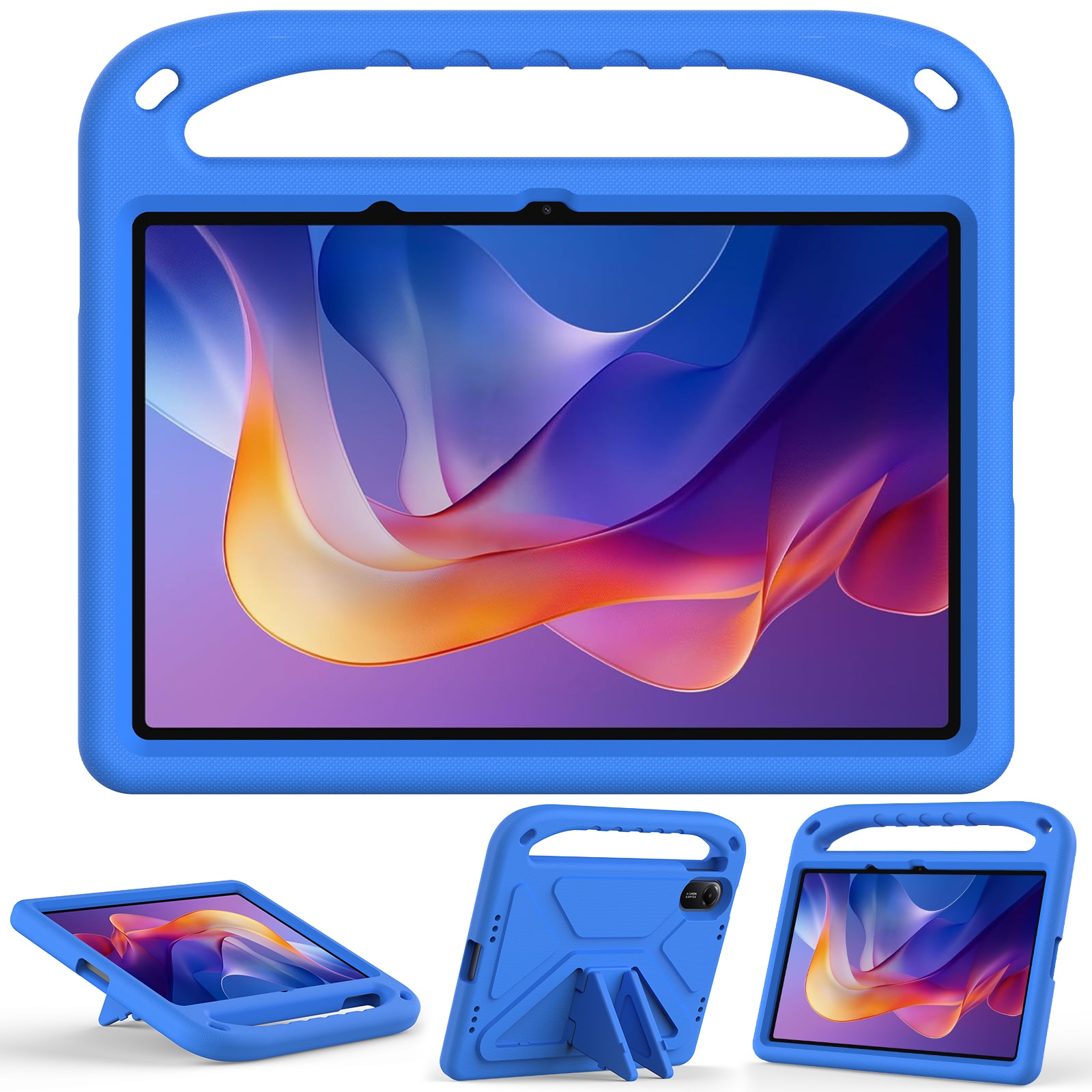 Coque EVA avec poignée pour enfants pour Xiaomi Redmi Pad 2, Bleu