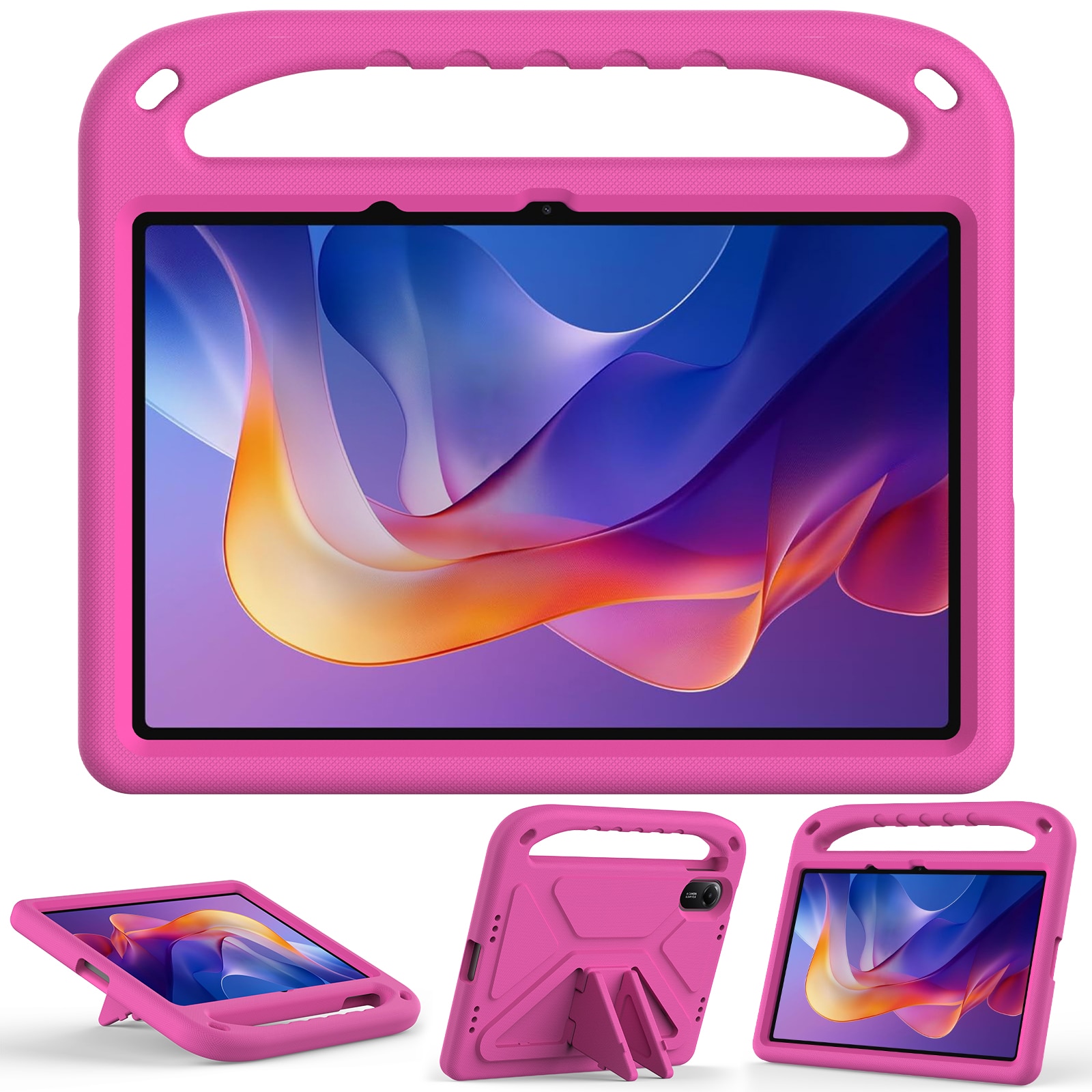 Coque EVA avec poignée pour enfants pour Xiaomi Redmi Pad 2, Rose