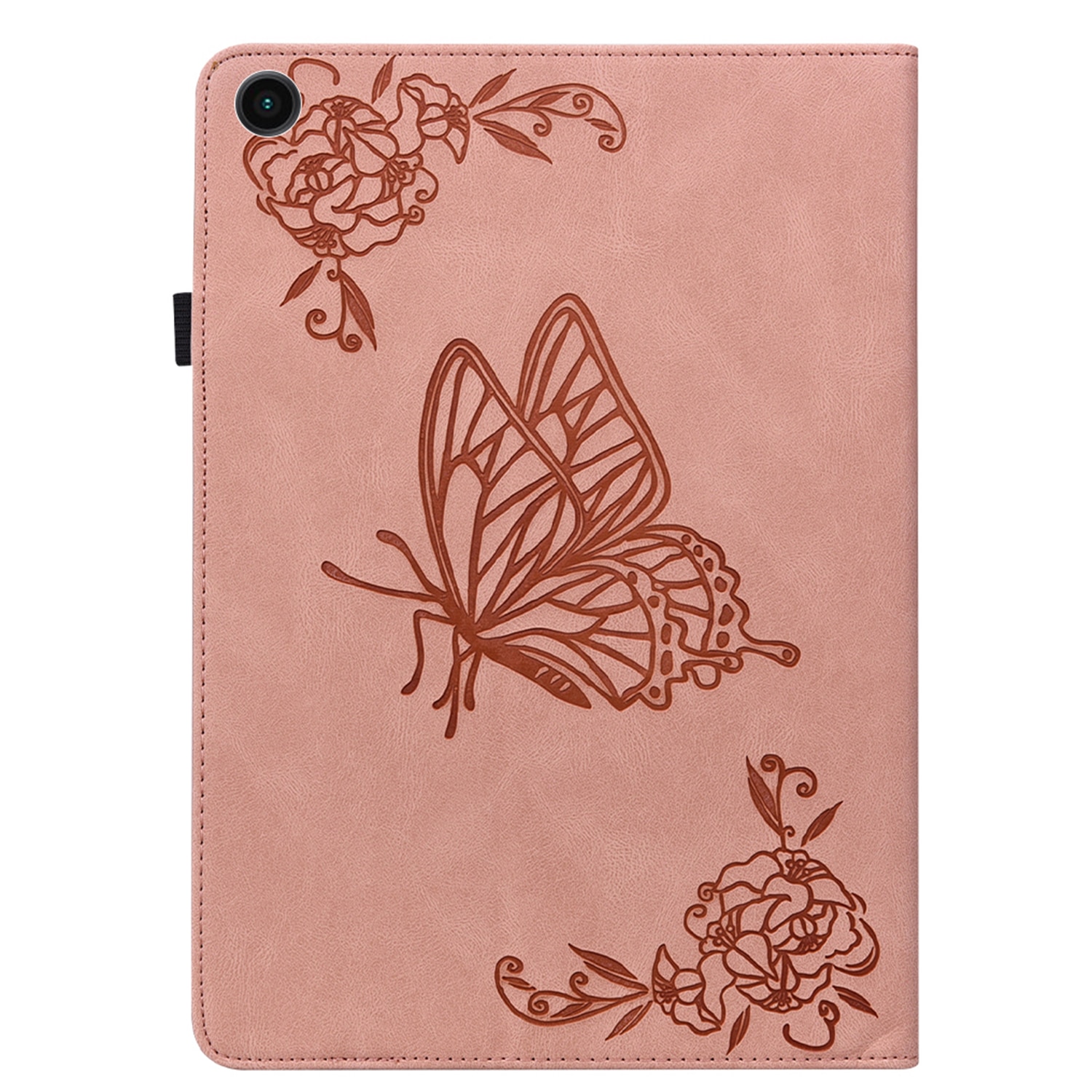 Étui en cuir avec papillons Samsung Galaxy Tab A11 Plus Rose