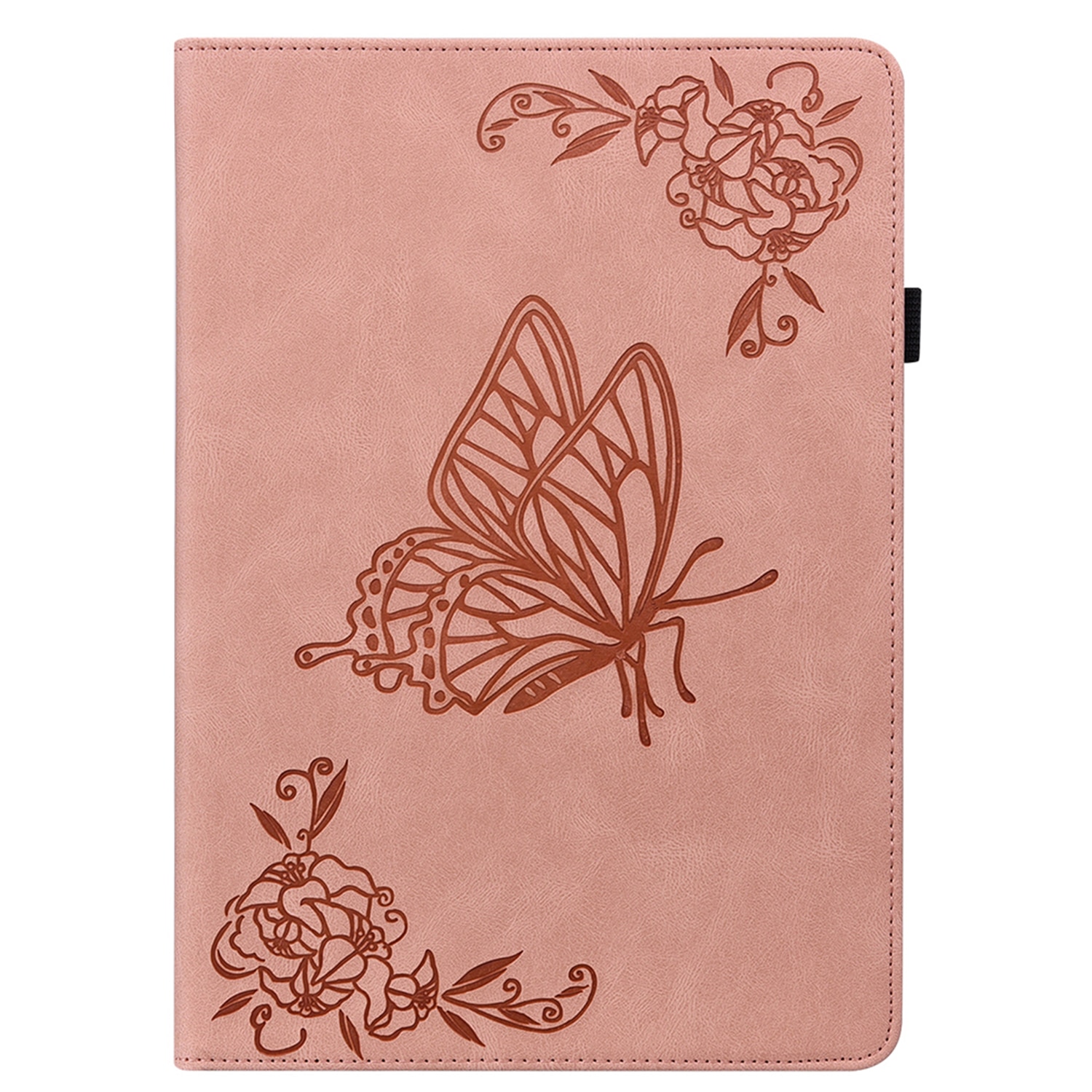 Étui en cuir avec papillons Samsung Galaxy Tab A11 Plus Rose