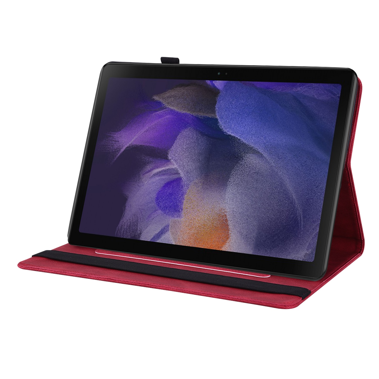 Étui en cuir avec papillons Samsung Galaxy Tab A11 Plus Rouge