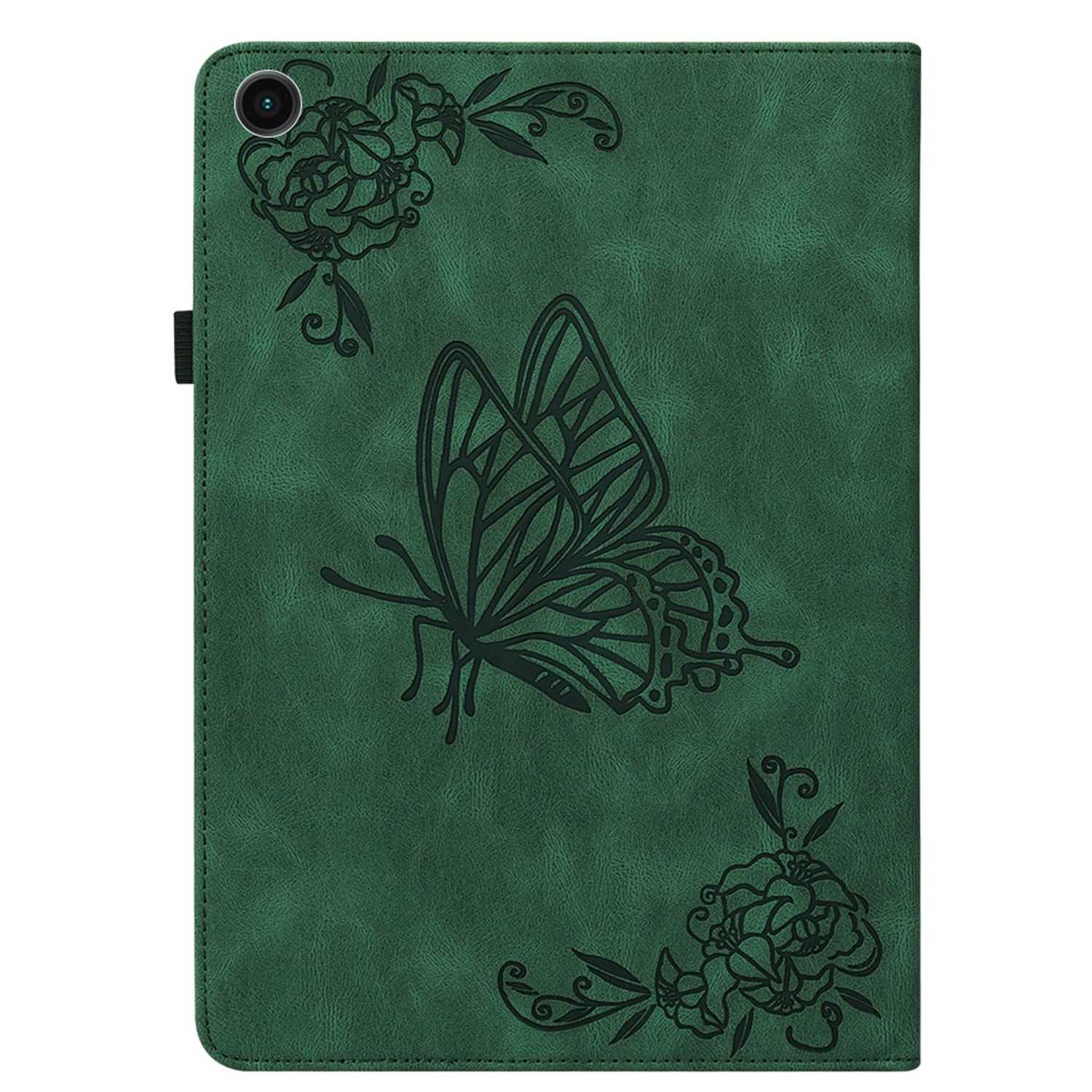 Étui en cuir avec papillons Samsung Galaxy Tab A11 Plus Vert