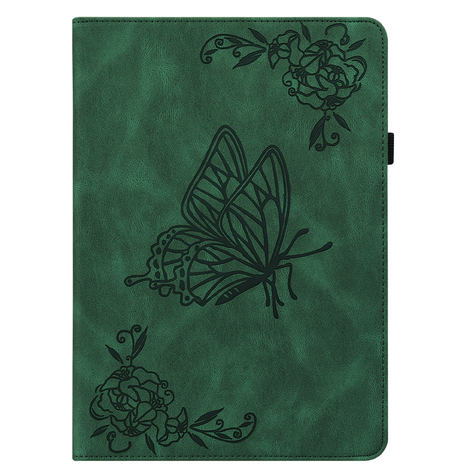 Étui en cuir avec papillons Samsung Galaxy Tab A11 Plus Vert