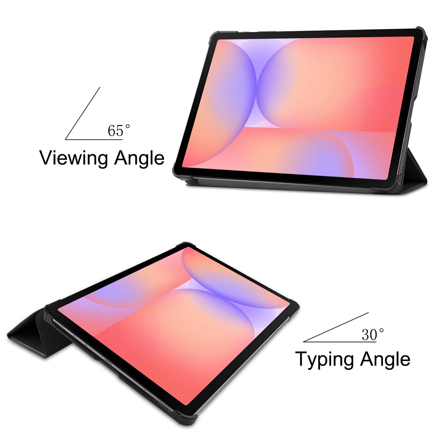 Étui Tri-Fold Samsung Galaxy Tab S10 Lite, Noir