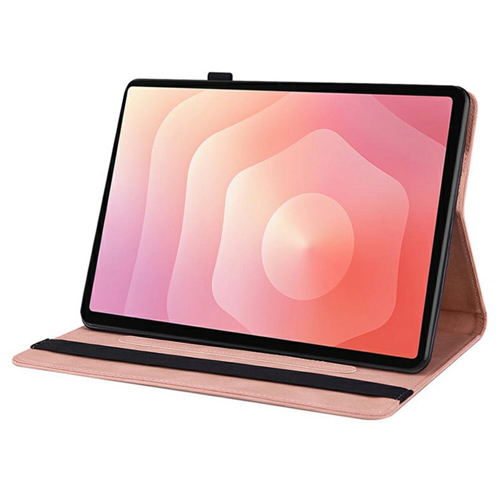 Étui en cuir avec papillons Samsung Galaxy Tab S11 Rose