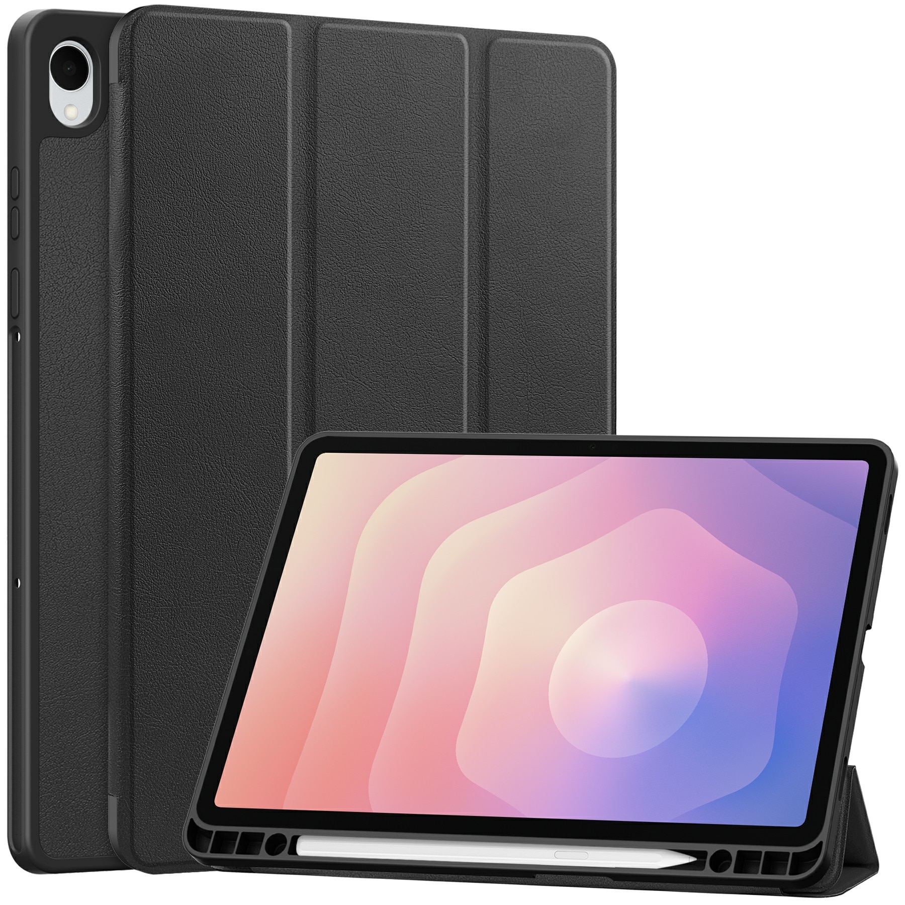 Étui Tri-Fold avec porte-stylo Samsung Galaxy Tab S11, Noir