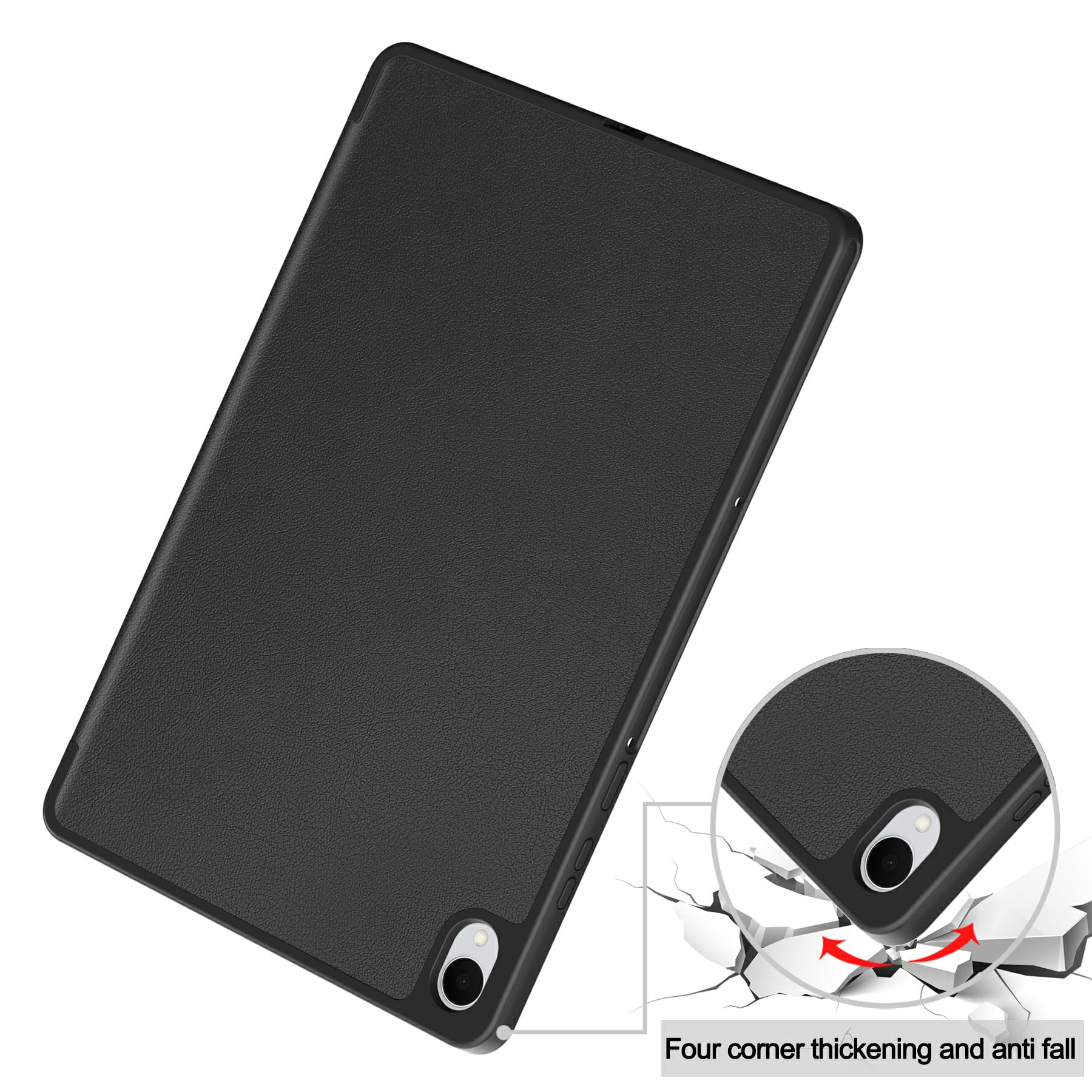 Étui Tri-Fold avec porte-stylo Samsung Galaxy Tab S11, Noir