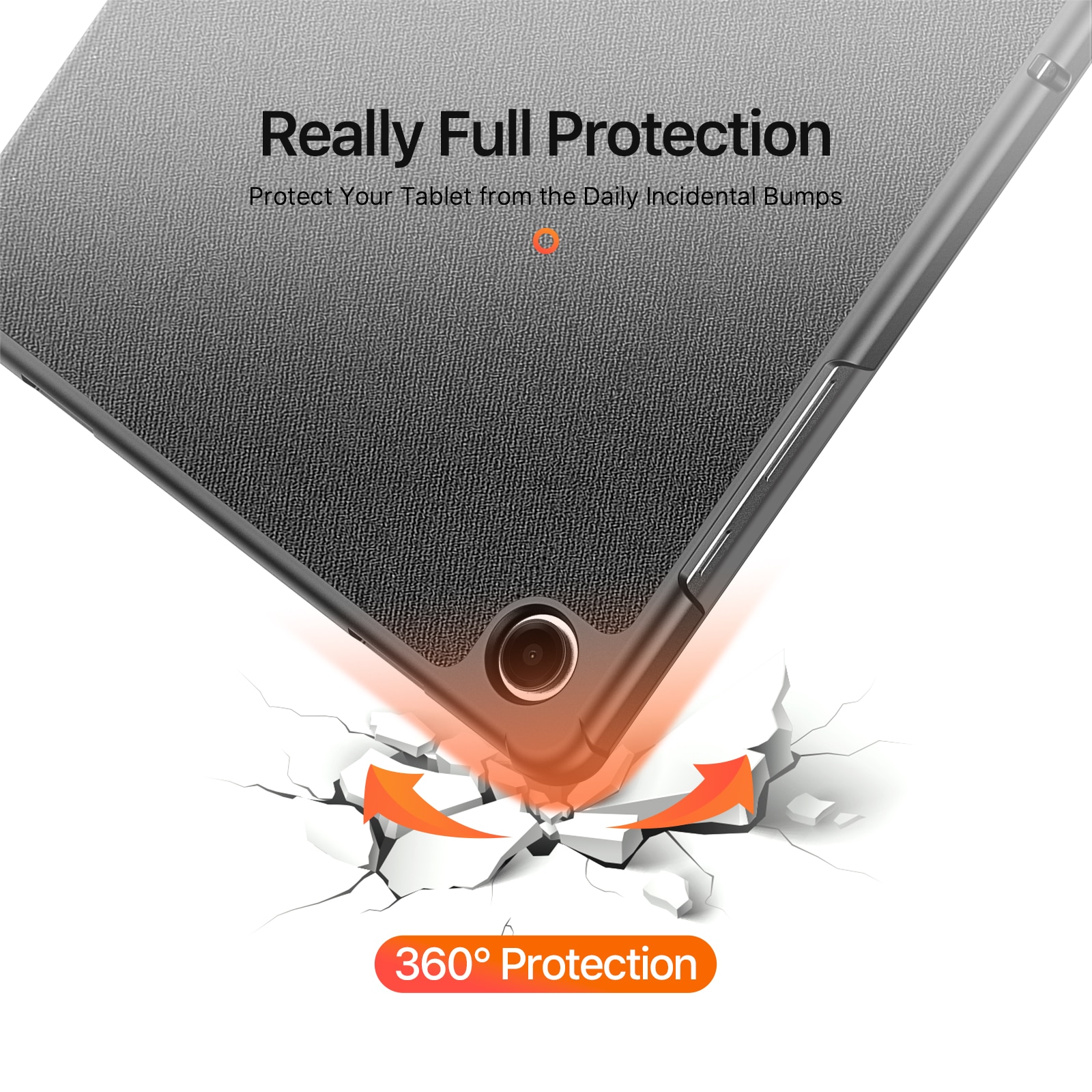 Coque Domo Tri-Fold Samsung Galaxy Tab A9 Plus Black