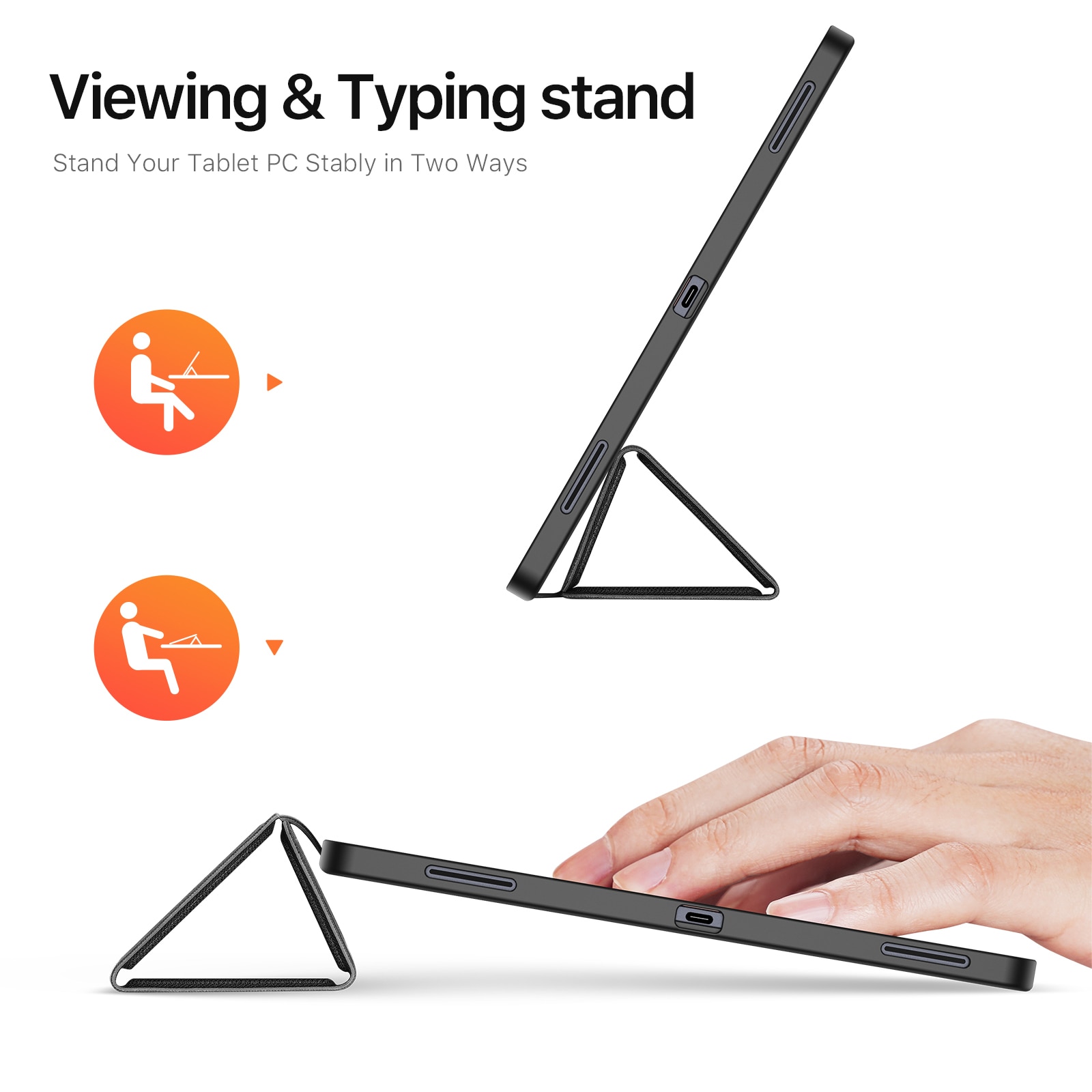 Coque Domo Tri-Fold Samsung Galaxy Tab S11 Ultra Black