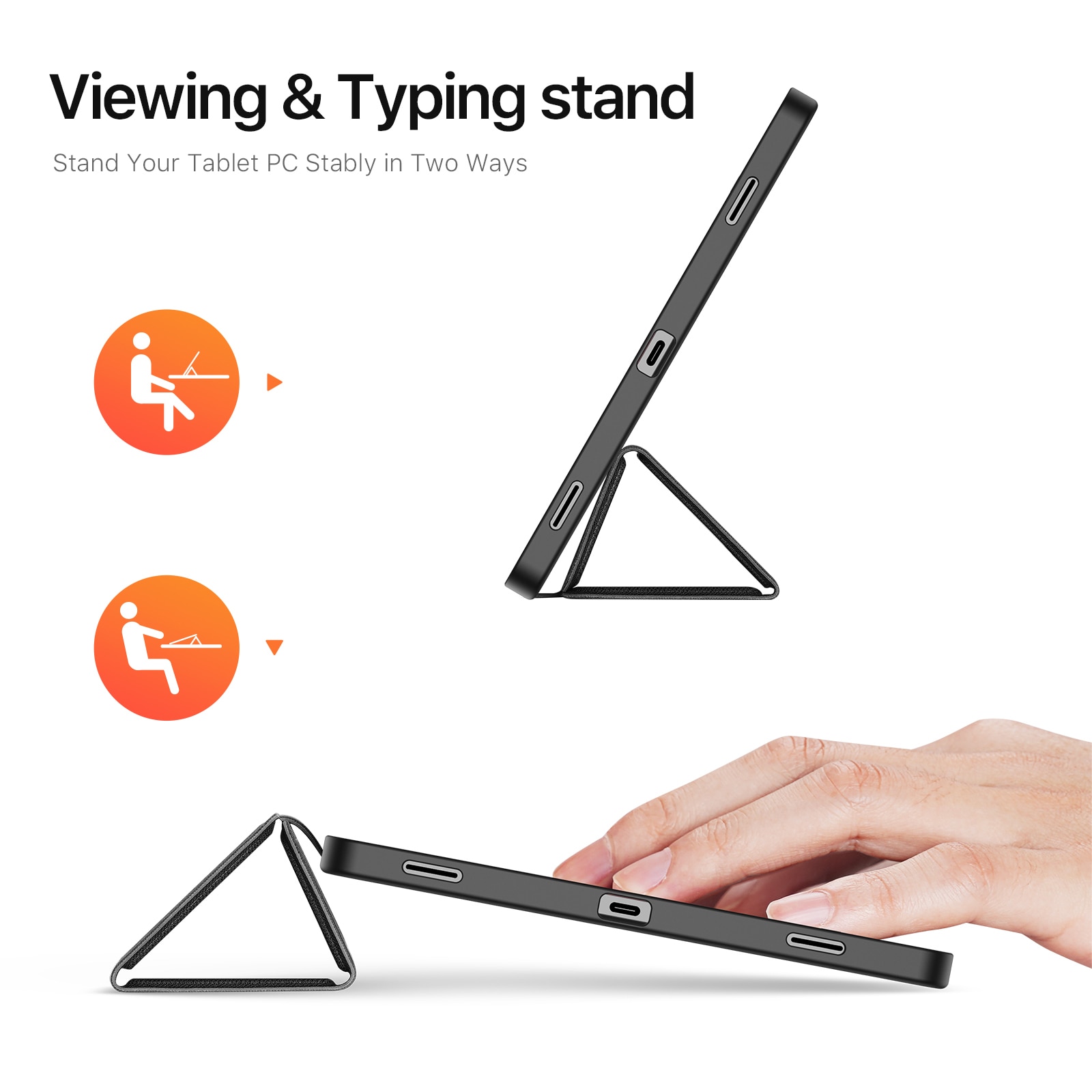 Coque Domo Tri-Fold Samsung Galaxy Tab S11 Black
